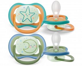 Avent Fopspeen +18M Ultra Air Night Ster/Maan