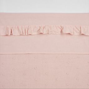 Meyco Ledikantlaken Ruffle Soft Pink 100 x 150 cm