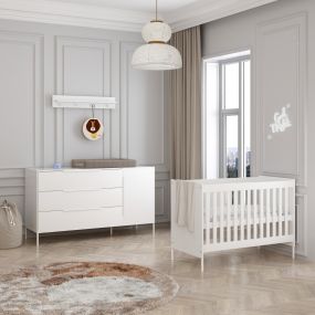 Born Lucky Babykamer Santiago Wit XL 2 Delig