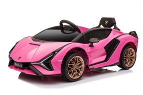 Cabino Elektrische Kinderauto Lamborghini Sian Roze