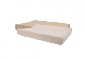 Jollein Aankleedkussenhoes Badstof 50x70cm Wild Rose/Biscuit (2p)
