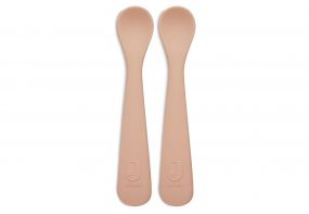 Jollein Siliconen Lepeltjes Pale Pink 2 Stuks