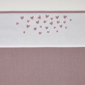 Meyco Ledikantlaken Hearts Lilac 100x150 cm