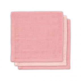 Jollein Bamboe Monddoekje Pale Pink 3 Pack