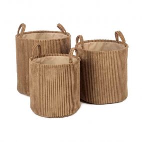 KidsDepot Set Opbergmanden Ebby Zand
