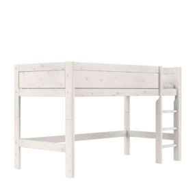 LIFETIME Original Halfhoogslaper met Deluxe Lattenbodem Whitewash