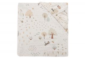 Jollein Hoeslaken Jersey 70/75x140/150cm Tiny Park