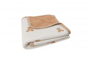 Jollein Ledikant Deken Jersey Teddy Bear 100 x 150 cm