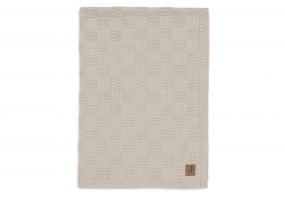 Jollein Deken Wieg 75x100cm Box Knit Warm Sand