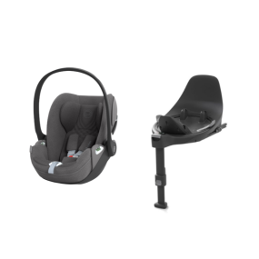 Cybex Autostoel Groep 0 Cloud T I Size Plus Mirage Grey Dark Grey + Cybex Draaibare Base T Black