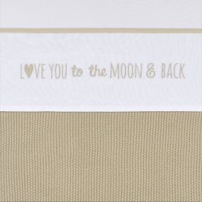 Meyco Baby Love You To The Moon & Back Wieglaken - Sand 75x100cm