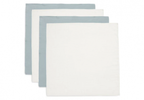 Jollein Hydrofiele Doek Small 70x70cm Sea Green/Ivory (4pack)