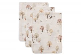 Jollein Hydrofiel Washandje 15x20cm Tiny Park - 3 Stuks
