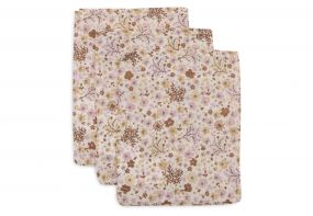 Jollein Hydrofiel Washandje 15x20cm Flower Fairies - 3 Stuks
