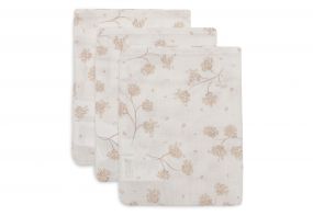 Jollein Hydrofiel Washandje 15x20cm Leafy Dreams - 3 Stuks