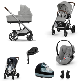Cybex Kinderwagen 3 in 1 Balios Set XL Lux Stone Grey | Mid Grey