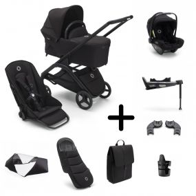 Bugaboo Kinderwagen 3 In 1 Dragonfly Black Midnight Black Inclusief Accessoires