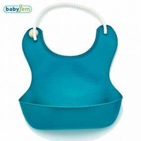 BabyJem Slabber Plastic Blauw