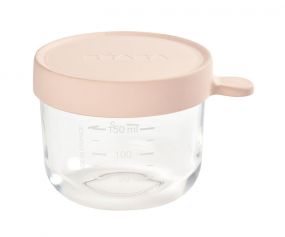 Beaba Glazen Bewaarpotje 150 ml Pink