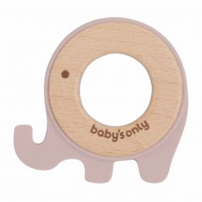 Baby's Only Bijtring Olifant Oud Roze