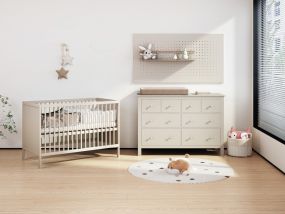 Cabino Babykamer Clay 2 Delig Baby Bed Lola + Commode Bretagne