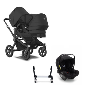 Bugaboo Donkey 5 Duo Kinderwagen 3 In 1 Black Midnight Black
