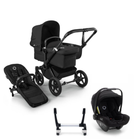 Bugaboo Donkey 5 Mono Kinderwagen 3 In 1 Black Midnight Black