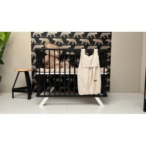 Cabino Babybox Inklapbaar Met In Hoogte Verstelbare Bodem Luxe Zwart 