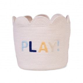 Childhome Mand Bloem Ecru 35x35x35 cm
