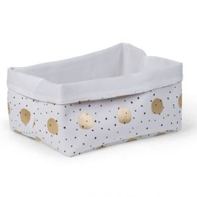 Childhome Opbergmand Canvas Gold Dots Size M