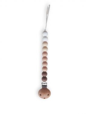 Chewie Clip Silicone Beads Ombre Naturel