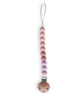 Chewie Clip Silicone Beads Ombre Pastel Purple Limited