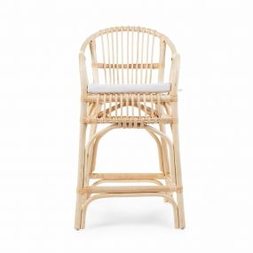 Childhome Rotan Kinderstoel Montana Met Kussen Naturel