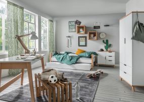 Tienerkamer Infans Color Mat White - Tienerbed