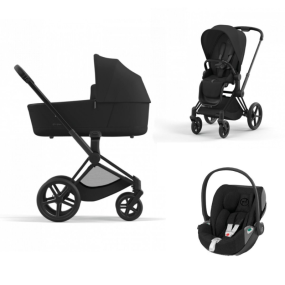 Cybex Priam Kinderwagen 3 In 1 Matt Black Sepia Black