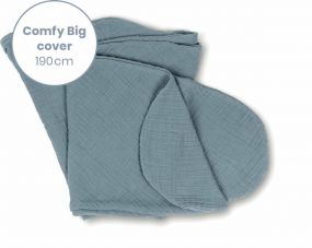 Doomoo Hoes voor Comfy Big Voedingskussen Tetra Blue 190 cm