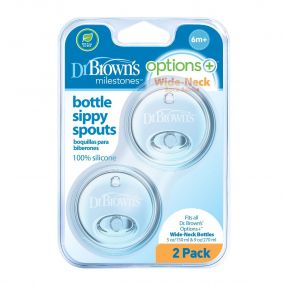 Dr. Brown's Options Sippy Speen Brede Halsfles 2 stuks