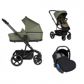 Easywalker Kinderwagen 3 in 1 Harvey³ Sage Green + Born Lucky Autostoel Groep 0 Kent