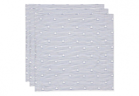 Jollein Hydrofiele Doek Small 70x70cm Miffy Stripe Navy (3pack)