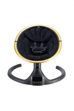 X Adventure Elektrische Wipstoel Rocco Velvet Black & Gold