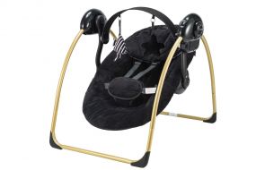 X Adventure Baby Swing Velvet Black & Gold