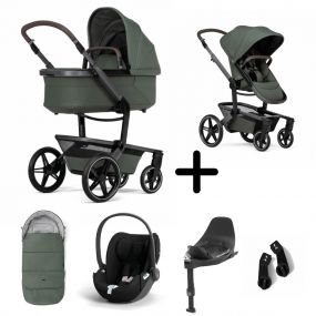 Joolz Kinderwagen 3 In 1 Day5 Forest Green + Isofix Base + Voetenzak