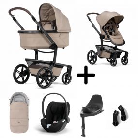 Joolz Kinderwagen 3 In 1 Day5 Sandy Taupe + Isofix Base + Voetenzak