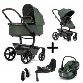Joolz Kinderwagen 3 in 1 Day5 Forest Green + Joolz Maxi-Cosi Groep 0 Autostoel Pebble 360 Pro + Isofix Base