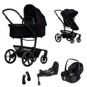 Joolz Kinderwagen 3 in 1 Day5 Space Black + Joolz Maxi-Cosi Groep 0 Autostoel Pebble 360 Pro + Isofix Base