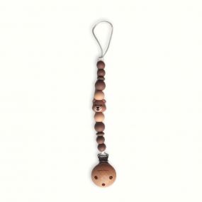 Chewies & More Clip Speenkoord Silicone Bear Brown