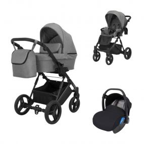 Born Lucky Kinderwagen 3 In 1 Lazzio Grijs