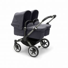 Bugaboo Donkey 5 Tweeling Kinderwagen Core Graphite Stormy Blue