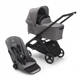 Bugaboo Kinderwagen 2 In 1 Dragonfly Black Grey Melange