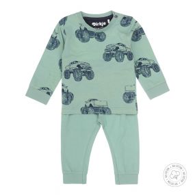 Dirkje Baby Pyjama Groen Monstertruck